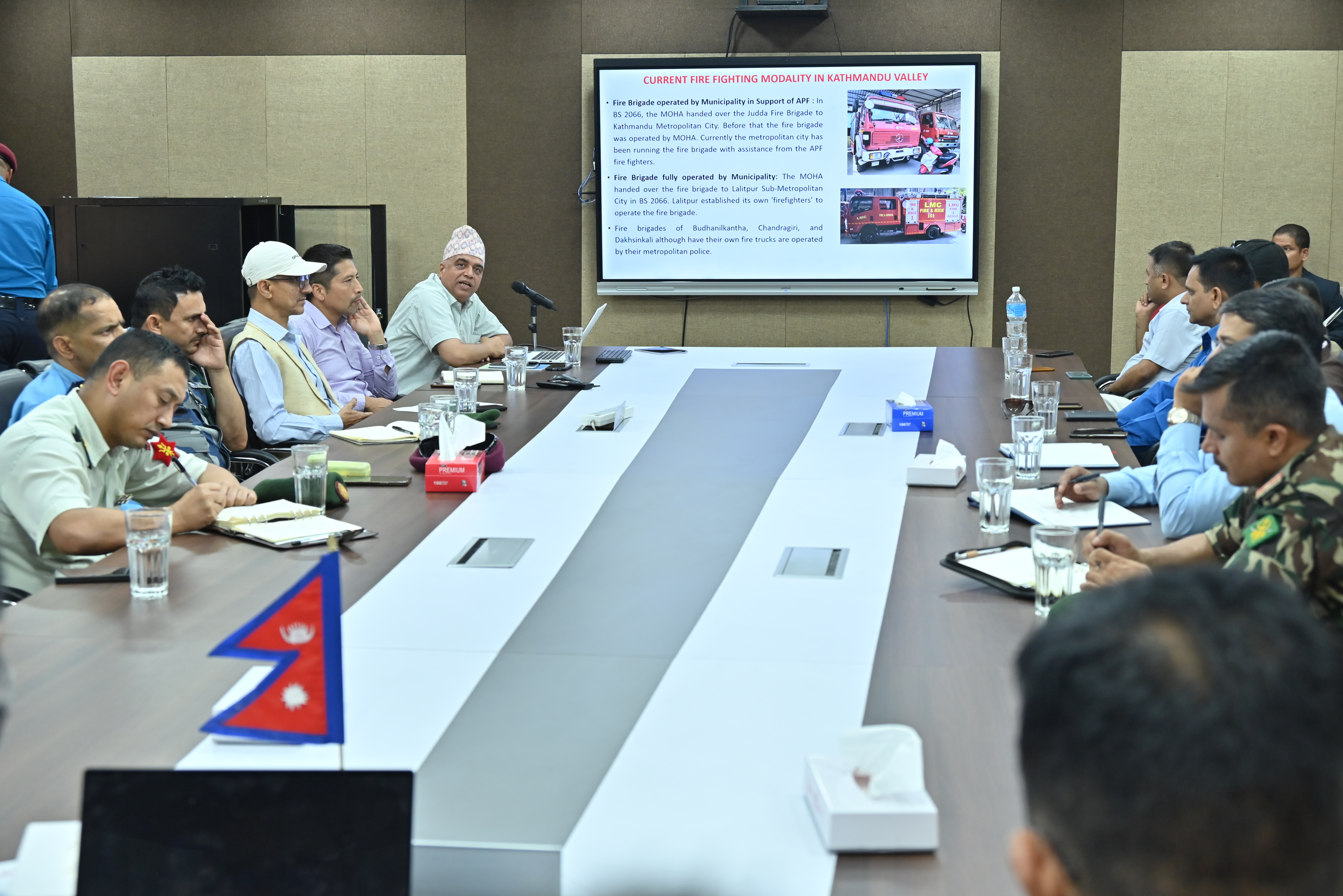 Fire modality in Kathmandu.