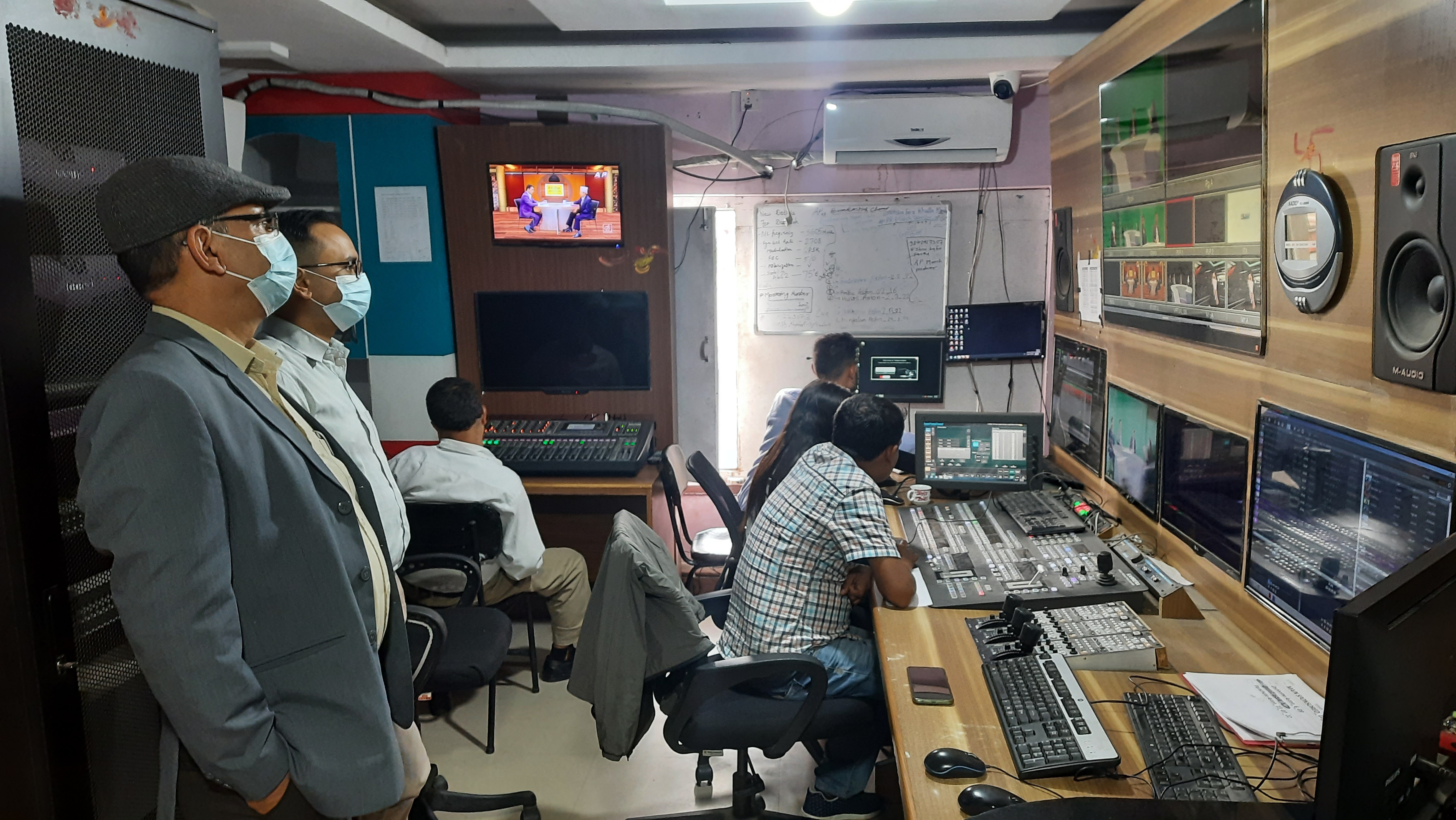 A PARC team filming a PSA on location.